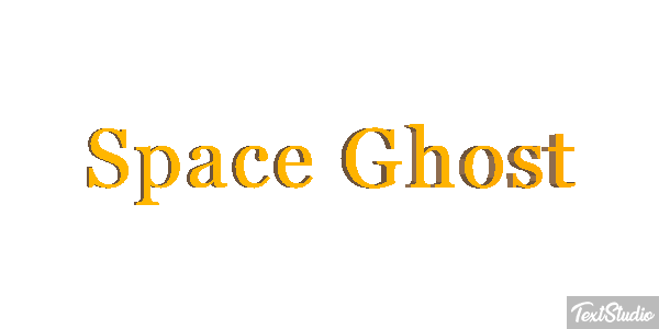 Space Ghost Text effect