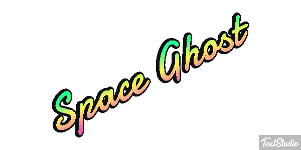 Space Ghost Text effect