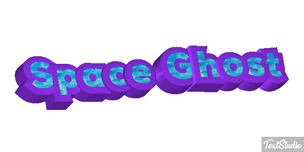 Space Ghost Text effect