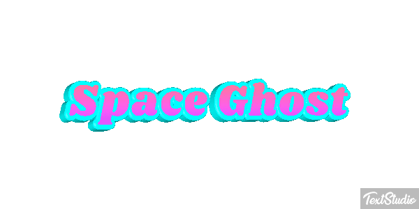 Space Ghost Text effect