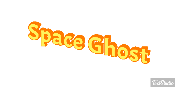 Space Ghost Text effect