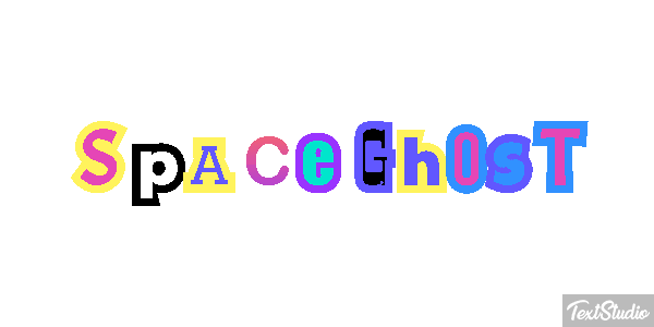 Space Ghost Text effect