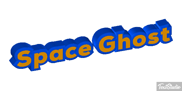 Space Ghost Text effect