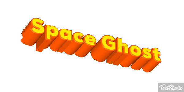 Space Ghost Text effect