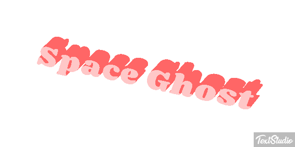 Space Ghost Text effect