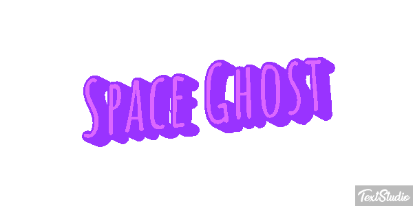 Space Ghost Text effect