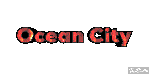 Ocean City Efekt tekstowy