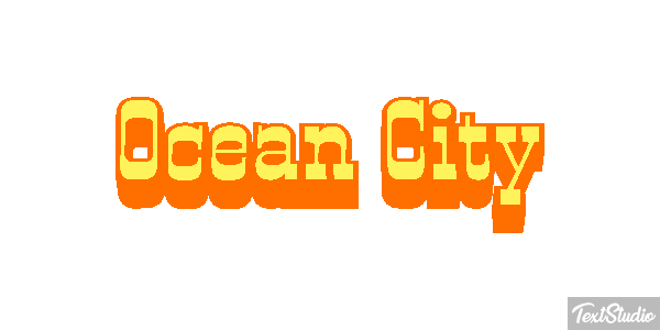 Ocean City Efekt tekstowy