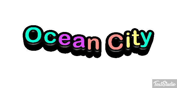 Ocean City Efekt tekstowy
