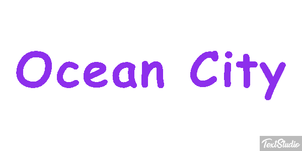 Ocean City Efekt tekstowy