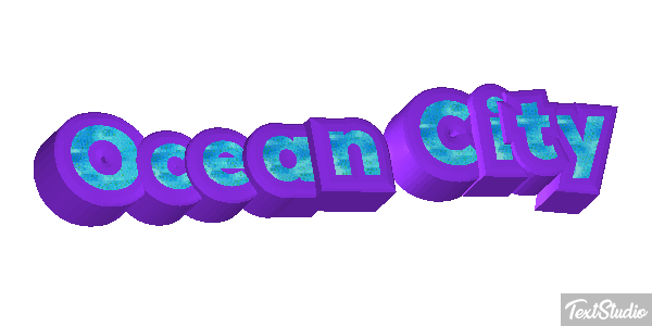Ocean City Efekt tekstowy