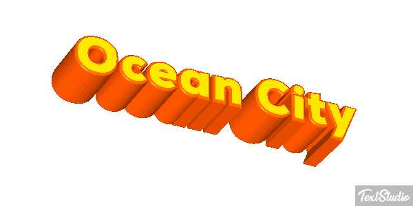 Ocean City Efekt tekstowy