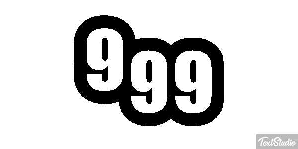 999 Efecto de texto