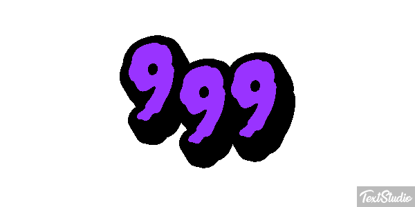 999 Efecto de texto