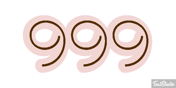 999 Efecto de texto