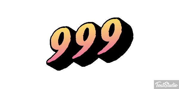 999 Efecto de texto
