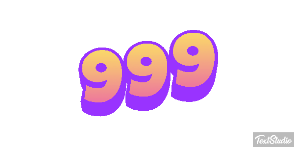 999 Efecto de texto