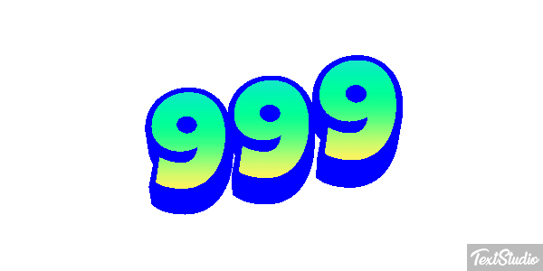 999 Efecto de texto