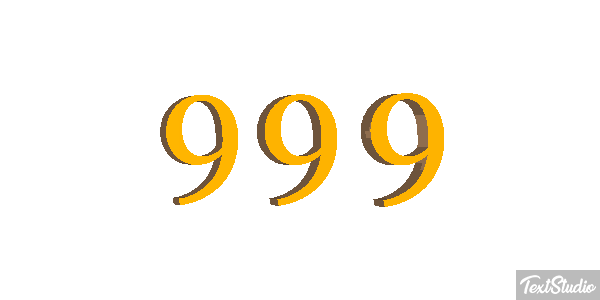 999 Efecto de texto