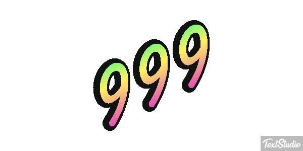 999 Efecto de texto
