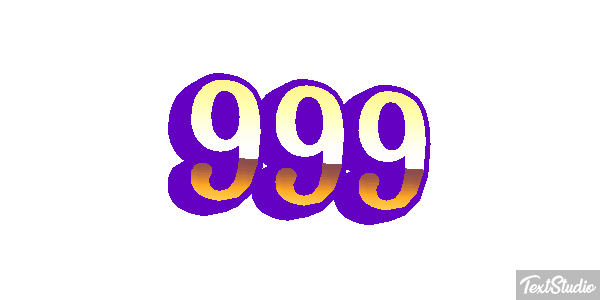 999 Efecto de texto