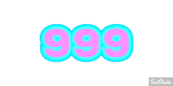 999 Efecto de texto