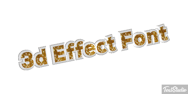 3d Effect Font Texteffekt