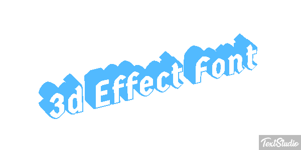 3d Effect Font Texteffekt