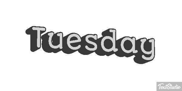 Tuesday Efekt tekstowy