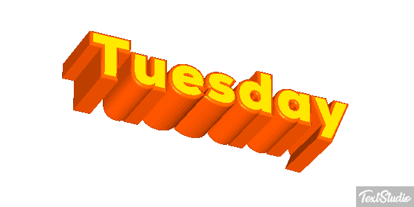 Tuesday Efekt tekstowy