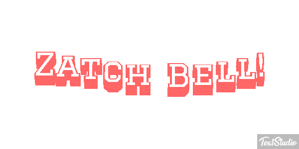 Zatch Bell! Texteffekt