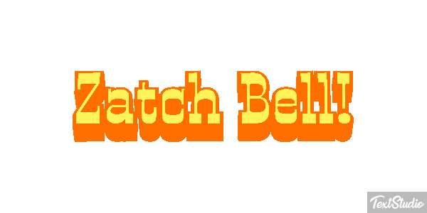 Zatch Bell! Texteffekt