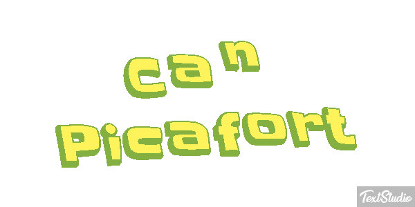 Can Picafort Text effect