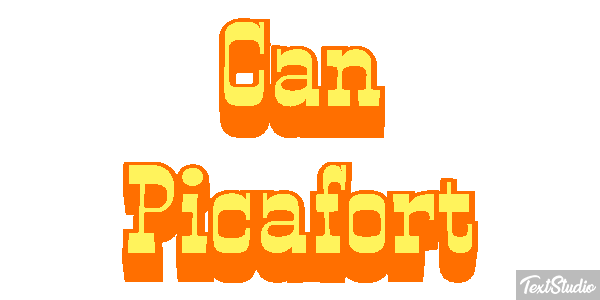 Can Picafort Text effect