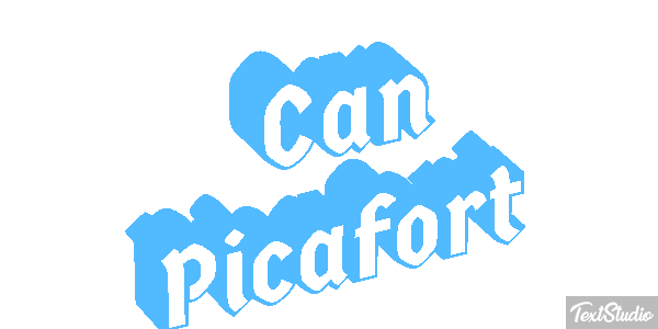 Can Picafort Text effect