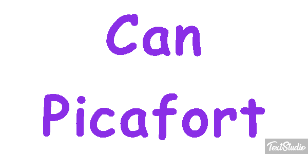Can Picafort Text effect