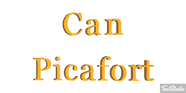 Can Picafort Text effect