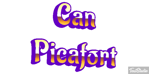 Can Picafort Text effect