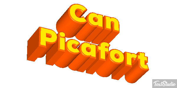 Can Picafort Text effect