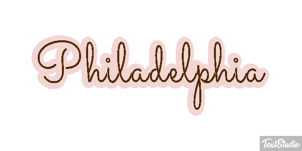 Philadelphia テキスト効果