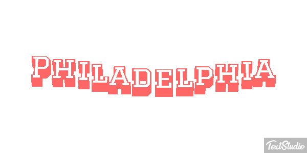 Philadelphia テキスト効果