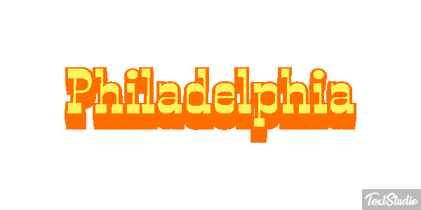 Philadelphia テキスト効果