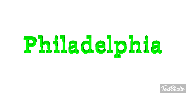 Philadelphia テキスト効果