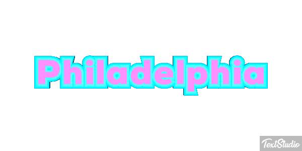 Philadelphia テキスト効果