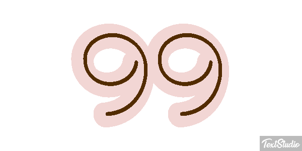 99 Texteffekt