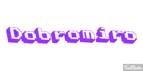 Dobromiro Tekst effect