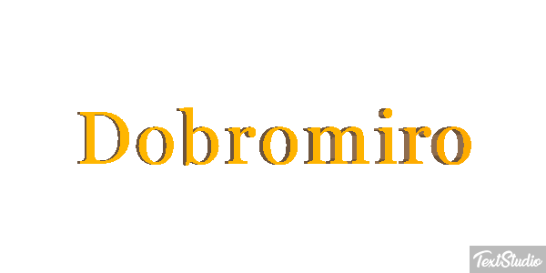 Dobromiro Tekst effect