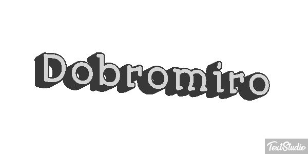Dobromiro Tekst effect