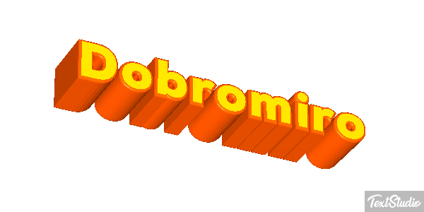 Dobromiro Tekst effect
