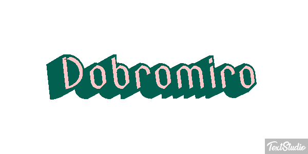 Dobromiro Tekst effect